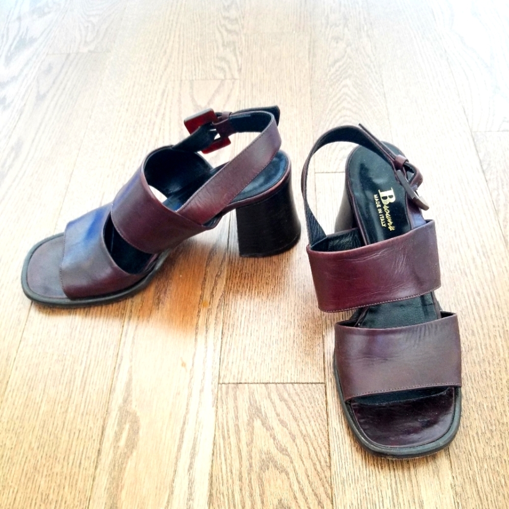 Browns Chocolate Brown 100% Leather Sandals